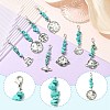 8Pcs Alloy Pendant Decorations HJEW-CJ00075-3