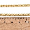 3MM Brass Wheat Chain Necklaces NJEW-M108-08G-01-3
