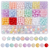 586Pcs Round Imitation Gemstone Acrylic Beads OACR-SP0001-36-1