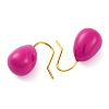 304 Stainless Steel Enamel Teardrop Dangle Earrings for Women EJEW-U023-01G-04-3