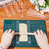 5Sets 5 Styles Transparent Acrylic Clay Thickness Ruler AJEW-HY0002-18-3