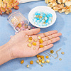 3 Sets 3 Styles DIY Lampwork Beads & Alloy Pendant & Link & Bead Caps Jewelry Findings Kits DIY-TA0011-60-5