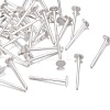 925 Sterling Silver Flat Pad  Stud Earring Findings STER-K167-045B-S-4