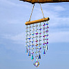 Glass Octagon Beads Suncatchers Hanging Ornaments PW-WG771C5-01-4