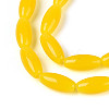 Imitation Jade Glass Beads Strands GLAA-T028-15J-03-3