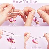 12Pcs 6 Colors Handmade Polymer Clay  Lollipop Pendant Decoration HJEW-CP0001-14-6