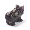 Natural Amethyst Carved Healing Rhinoceros Figurines DJEW-M008-02H-3