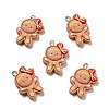 Christmas Opaque Resin Pendants X-RESI-G043-B09-1