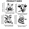 1 Set PET Hollow Out Drawing Painting Stencils DIY-MA0003-15-2