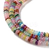 Dyed Natural White Jade & Natural Red Jasper & Synthetic Malachite Beads Strands X-G-B135-C01-01-3