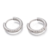Tarnish Resistant 304 Stainless Steel Huggie Hoop Earrings EJEW-O095-03-1