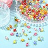 100Pcs Transparent Acrylic Bead in Bead Pendants PALLOY-YW00078-01-4