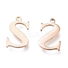 PVD Vacuum Plating  304 Stainless Steel Charms STAS-H112-S-RG-2