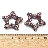 Star Shape Polymer Clay Rhinestone Beads CLAY-NH0001-06F-3