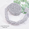 Glitter Resin Hotfix Rhinestone(Hot Melt Adhesive On The Back) OCOR-WH0052-01F-4