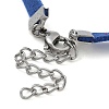 Faux Suede Double Cord Bracelet Making LS-STAS-M084-10P-03-3
