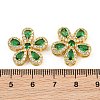 Brass Micro Pave Cubic Zirconia Pendants CU-CBA3D67-06G-01-3