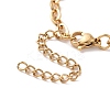 PVD Vacuum Plating 304 Stainless Steel Cable Chain Bracelet for Men Women BJEW-E031-05C-G-3
