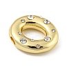 Brass Micro Pave Clear Cubic Zirconia Pendants KK-E093-04G-O-2