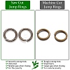 Brass Saw Cut Open Jump Rings KK-G514-01G-B-2