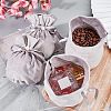 Velvet Jewelry Bags with Drawstring & Plastic Imitation Pearl TP-NB0001-20D-5