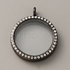 Alloy Crystal Rhinestone Locket Pendants FIND-WH0061-78EB-1