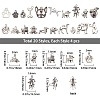 Tibetan Style Alloy Puppy Pendants TIBEP-SC0001-66AS-2