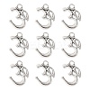 Yoga Theme Tibetan Style Alloy OM Pendants TIBEP-3555-AS-LF-1
