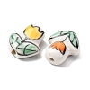 Handmade Porcelain Enamel Beads PORC-B006-02-2