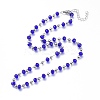 304 Stainless Steel Beaded Necklace NJEW-K119-12P-1