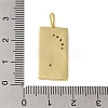 Rack Plating Brass & Cubic Zirconia Pendants KK-L216-008G-01-3