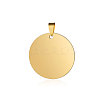 Ion Plating(IP) 304 Stainless Steel Pendants STAS-I311-05B-G-1