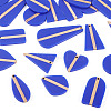 20Pcs 10 Styles Opaque Resin & Wood Pendants RESI-TA0004-68-3