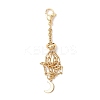 3Pcs 304 Stainless Steel Macrame Pouch Empty Stone Holder Pendant Decorations HJEW-JM04380-01-4
