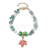 Handmade Lampwork Beads Beaded Bracelets for Women BJEW-JB11335-3