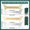 100Pcs 4 Styles Metallic Paper Napkin Rings AJEW-GO0002-04-2