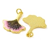 Brass Enamel Pendants KK-S401-13G-2