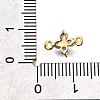 Brass Micro Pave Blue Cubic Zirconia Links KK-D356-06A-G-3
