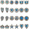 7Pcs 7 Colors Brass Cubic Zirconia Pendants KK-DR0001-03-1