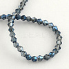 Electroplate Glass Bead Strands LS-EGLA-R094-4mm-13-2