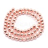 Electroplate Non-magnetic Synthetic Hematite Beads Strands G-L485-03C-RG-3