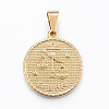 Real 18K Gold Plated 304 Stainless Steel Pendants LS-STAS-H372-01G-1