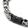 201 Stainless Steel Link Chain Bracelets BJEW-Z023-02B-2