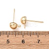 Brass Stud Earring Findings KK-G604-01G-03-3