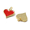 Brass Enamel Charms KK-R229-06G-01-2