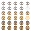 30Pcs 3 Colors Tibetan Style Hollow Alloy Pendants TIBEP-NB0001-25-1