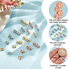 18Pcs 3 Styles 3 Colors Rack Plating Brass Pave Clear Cubic Zirconia Spacer Bars KK-GO0002-12-5