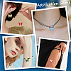 16Pcs 8 Colors Glass Pendants GLAA-BBC0001-08-6