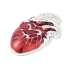 Rack Plating Alloy Enamel Pendants PALLOY-F018-31AS-01-2