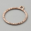 Alloy Open Back Bezel Pendants FIND-TAC0017-41C-RG-2